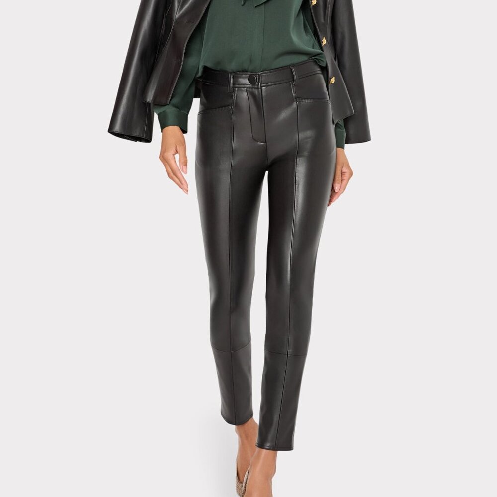 Milly Rue Vegan Leather Pants Size 27 NWT
